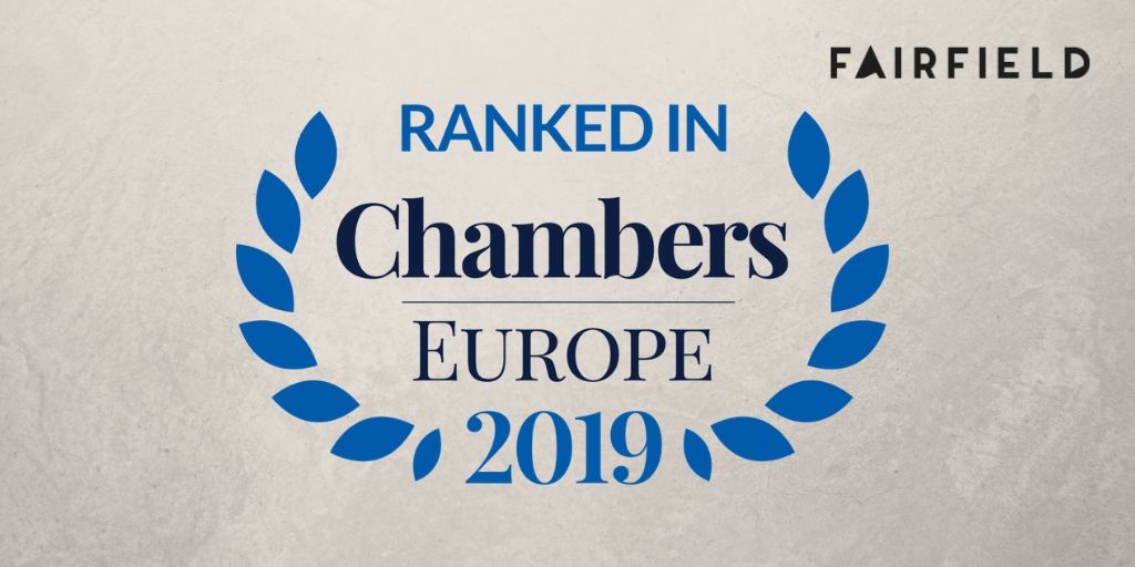 Kancelaria Fairfield wyróżniona przez Chambers Europe 2019﻿
